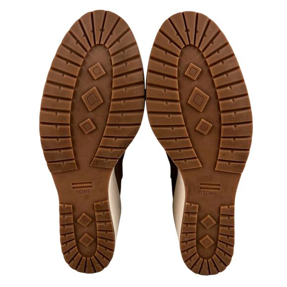 TOMS Womens Raven Water Resistant Wedge Booties Taupe 7 - Picture 7 of 14